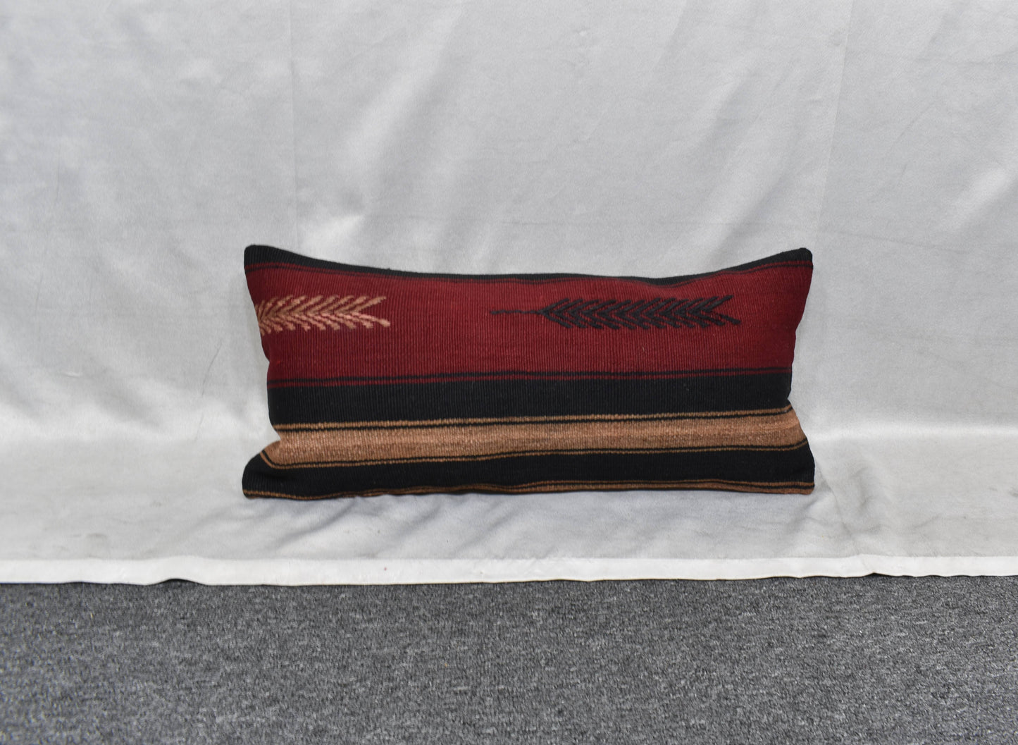 Yeni El Dokuma Dekoratif Lumbar Kilim Kırlent Yastık Kılıfı 6179
