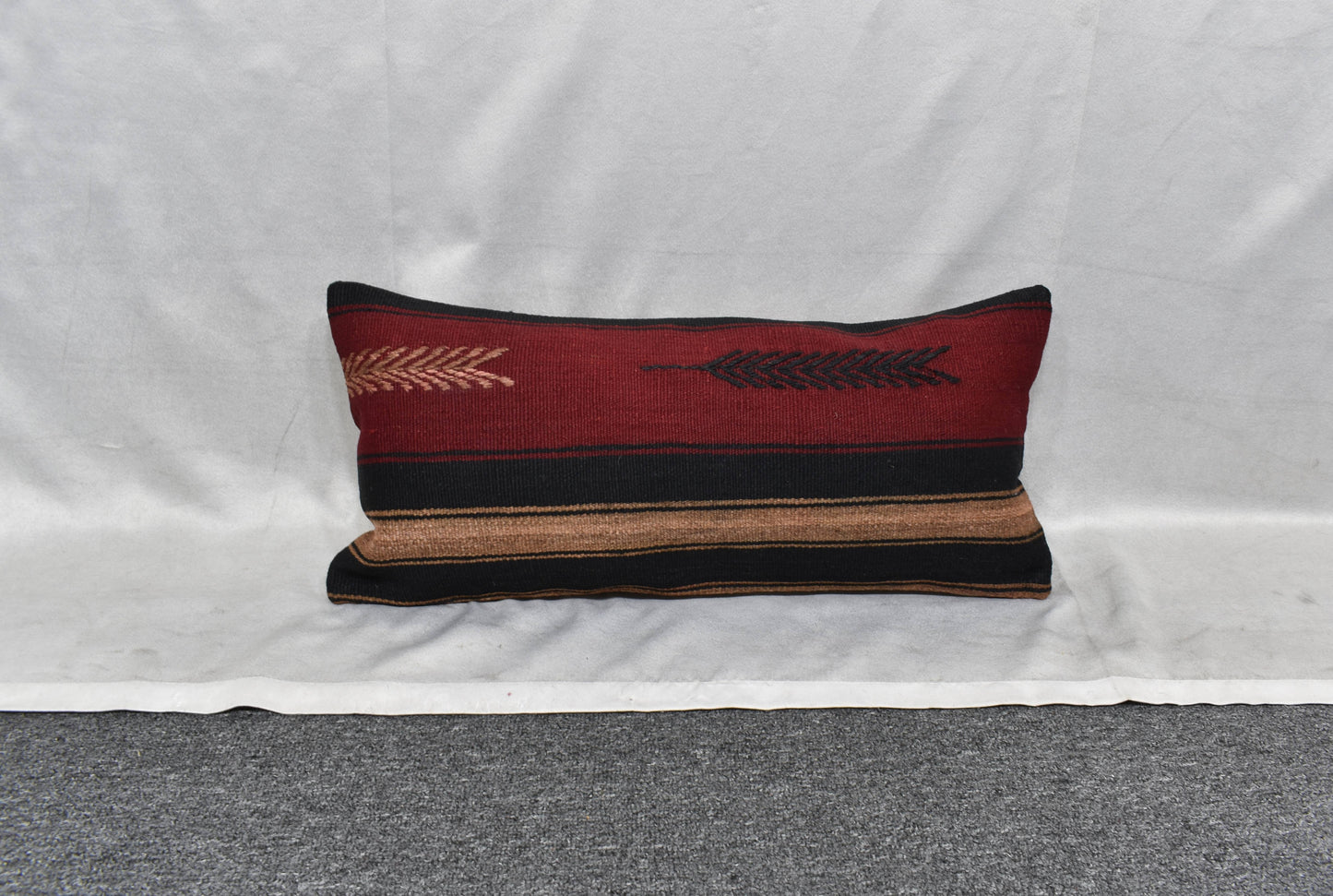 Yeni El Dokuma Dekoratif Lumbar Kilim Kırlent Yastık Kılıfı 6179