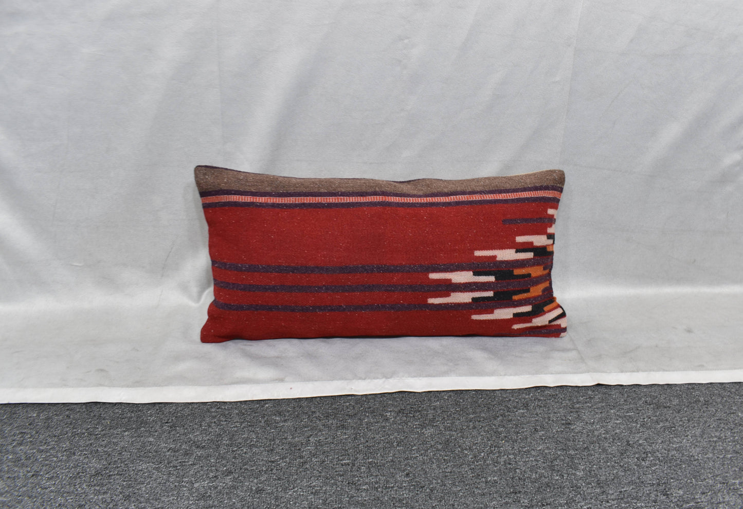Yeni El Dokuma Dekoratif Lumbar Kilim Kırlent Yastık Kılıfı 6182