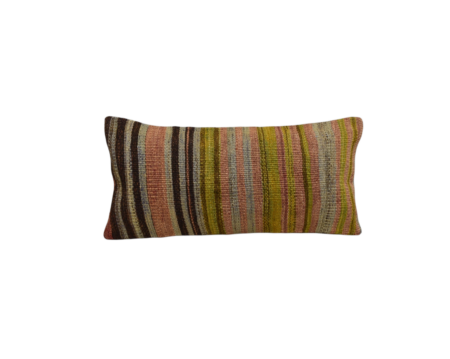 Yeni El Dokuma Dekoratif Lumbar Kilim Kırlent Yastık Kılıfı 6186