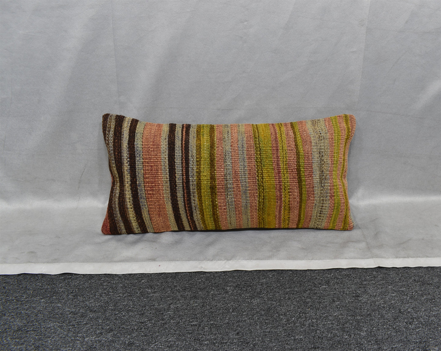 Yeni El Dokuma Dekoratif Lumbar Kilim Kırlent Yastık Kılıfı 6186
