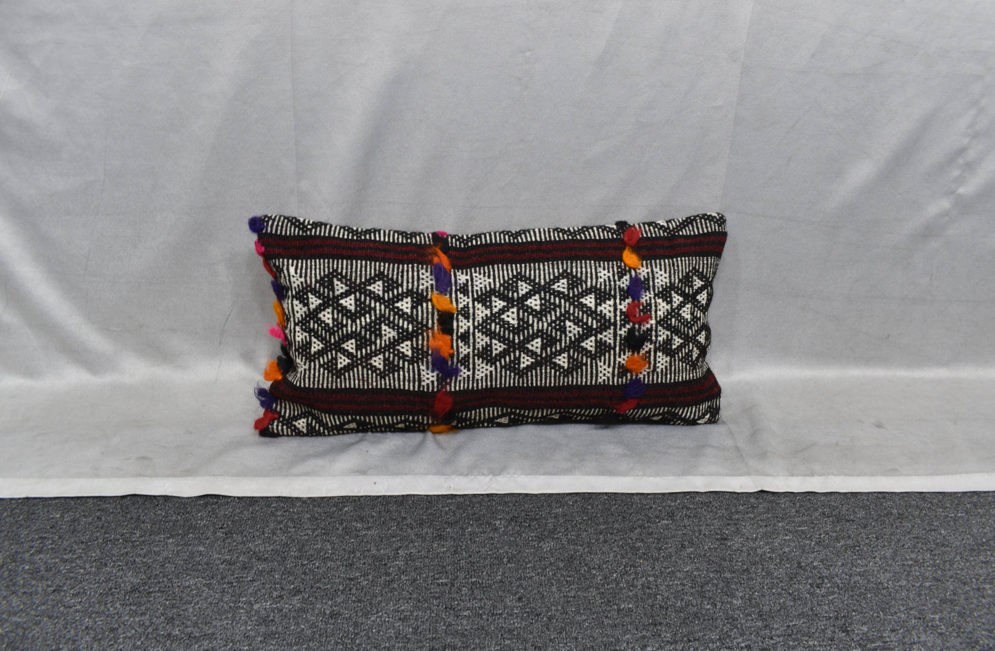 Yeni El Dokuma Dekoratif Lumbar Kilim Kırlent Yastık Kılıfı 6188