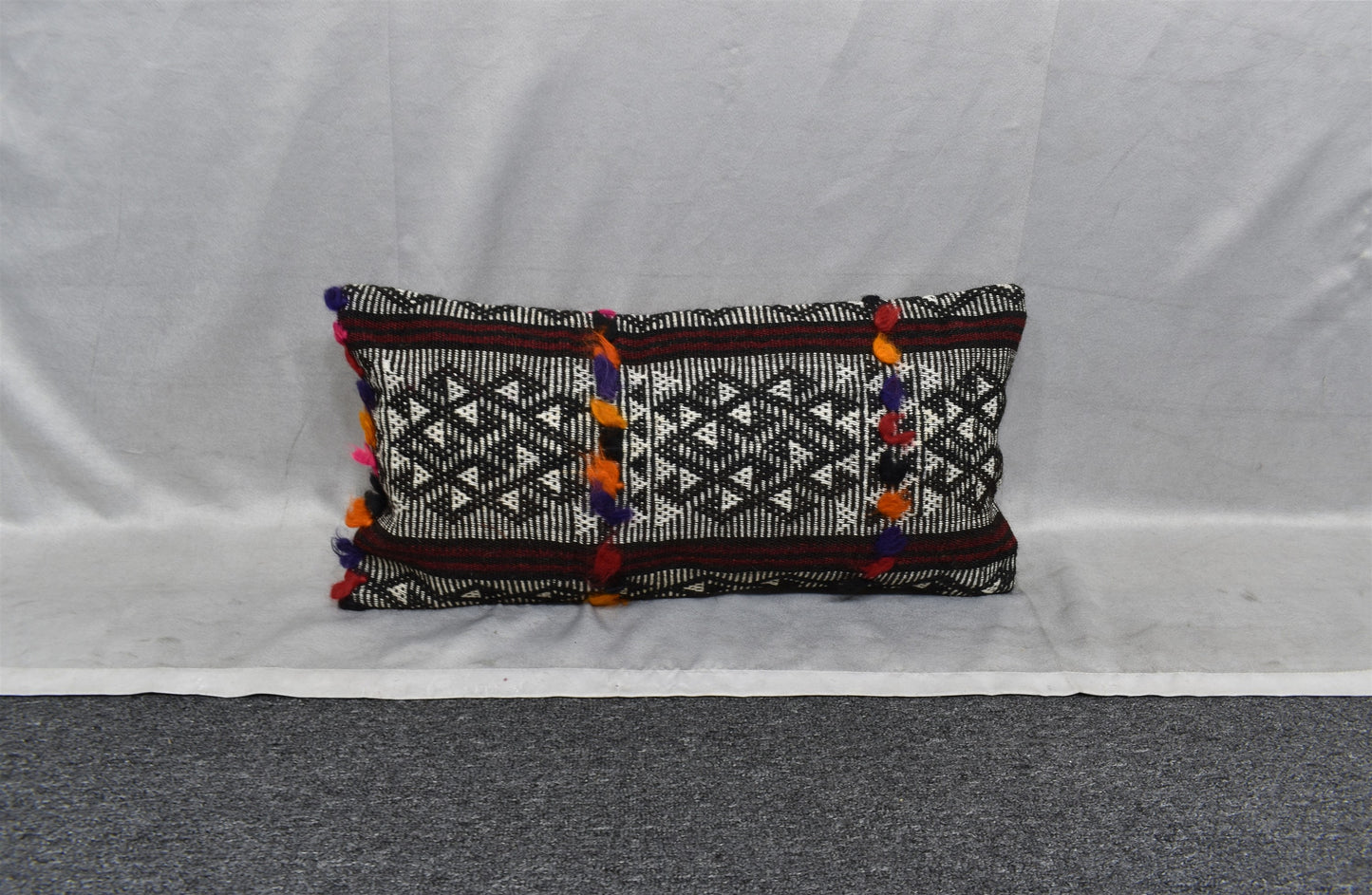 Yeni El Dokuma Dekoratif Lumbar Kilim Kırlent Yastık Kılıfı 6188