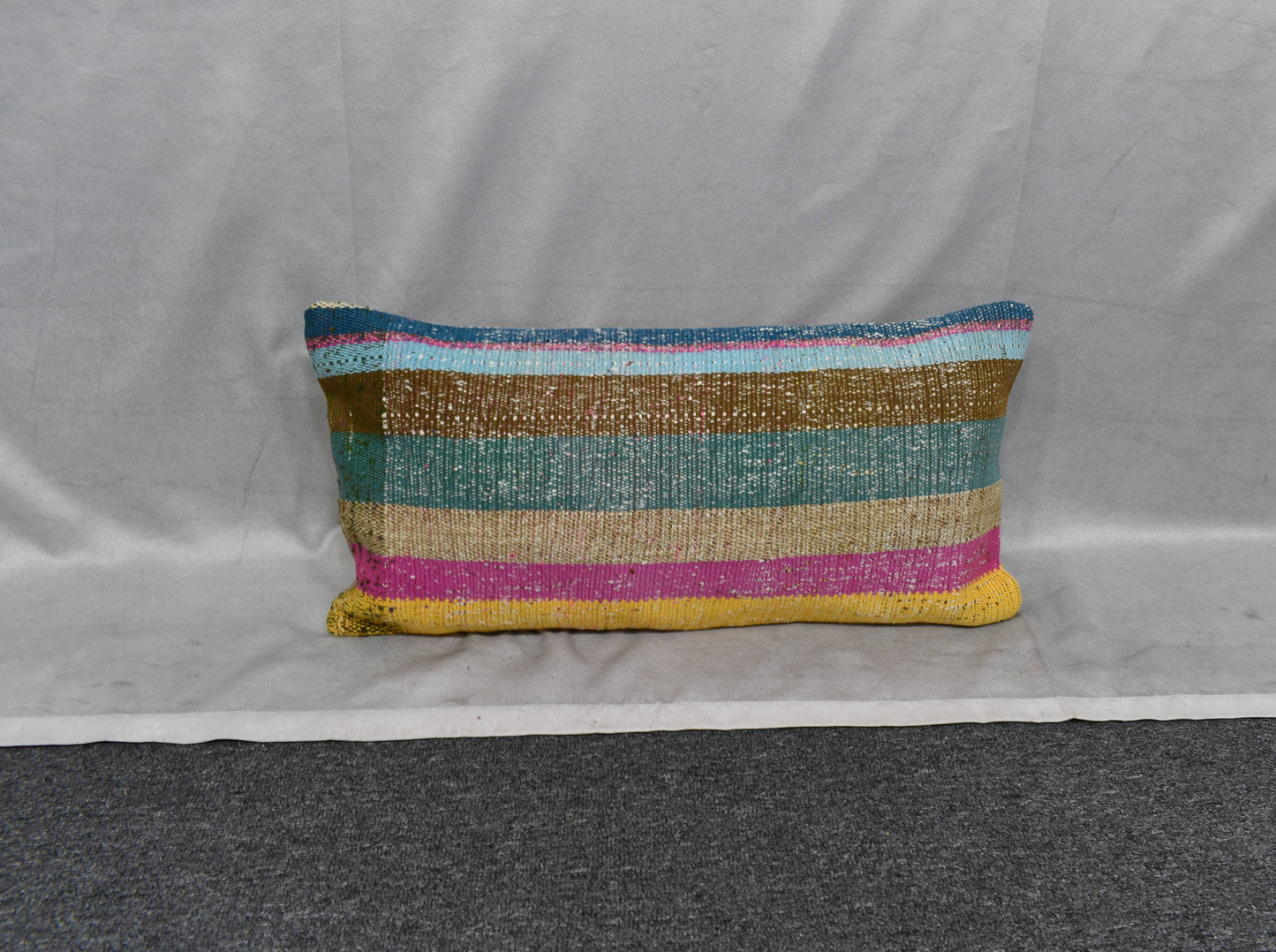 Yeni El Dokuma Dekoratif Lumbar Kilim Kırlent Yastık Kılıfı 6189