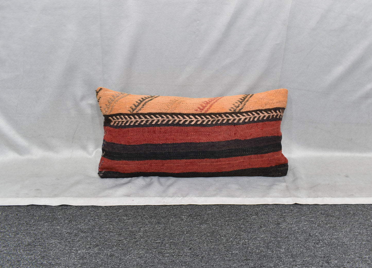 Yeni El Dokuma Dekoratif Lumbar Kilim Kırlent Yastık Kılıfı 6190