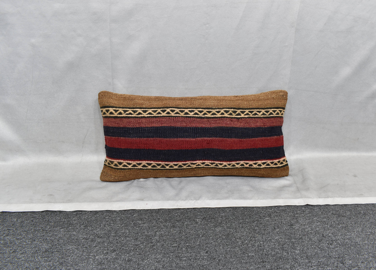 Yeni El Dokuma Dekoratif Lumbar Kilim Kırlent Yastık Kılıfı 6192