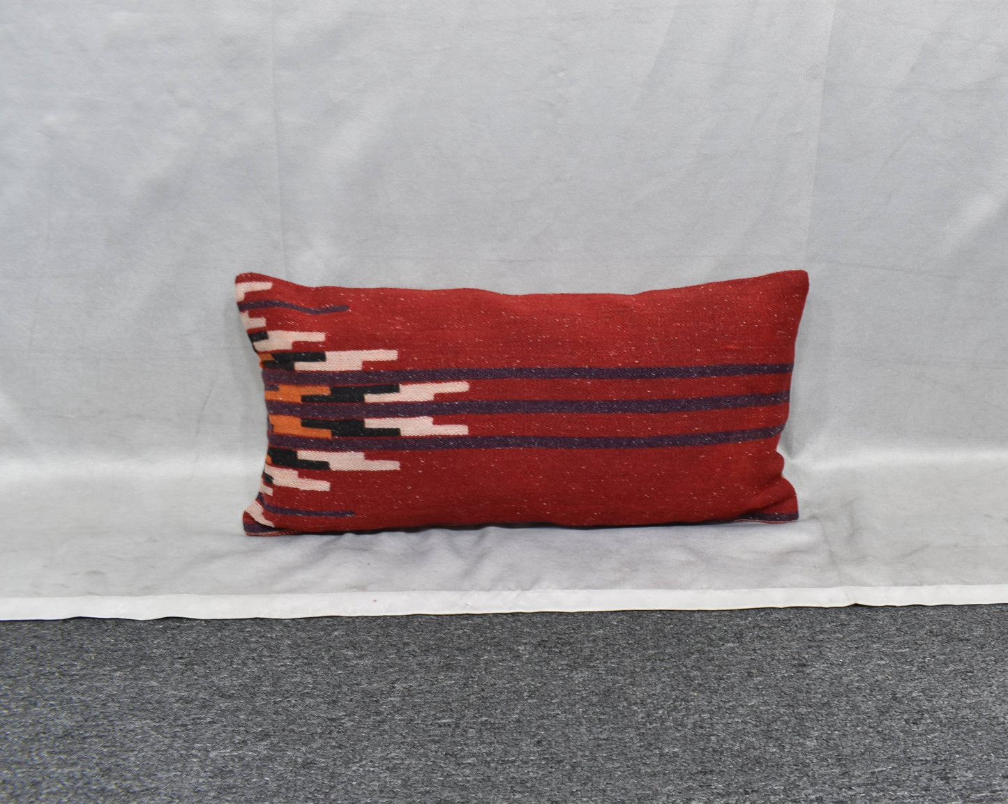 Yeni El Dokuma Dekoratif Lumbar Kilim Kırlent Yastık Kılıfı 6193
