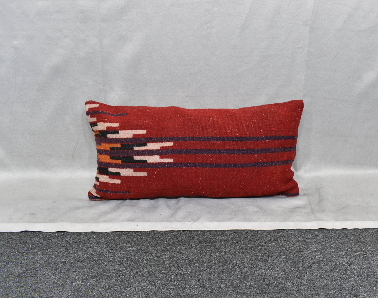 Yeni El Dokuma Dekoratif Lumbar Kilim Kırlent Yastık Kılıfı 6193
