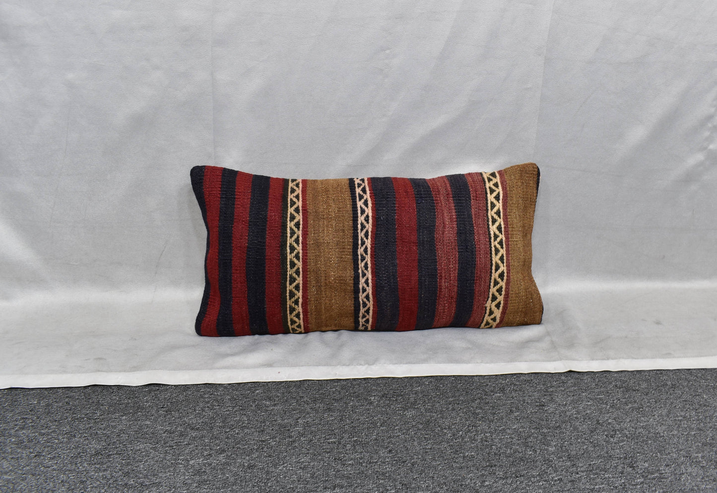 Yeni El Dokuma Dekoratif Lumbar Kilim Kırlent Yastık Kılıfı 6195