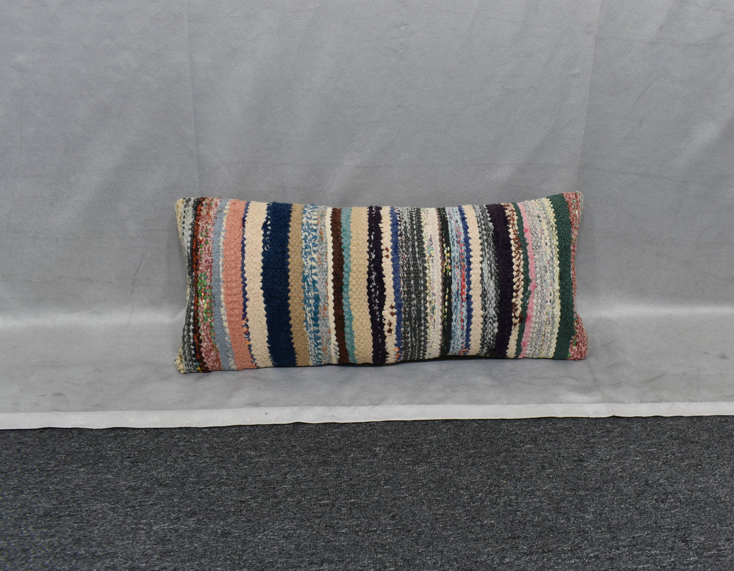 Yeni El Dokuma Dekoratif Lumbar Kilim Kırlent Yastık Kılıfı 6201