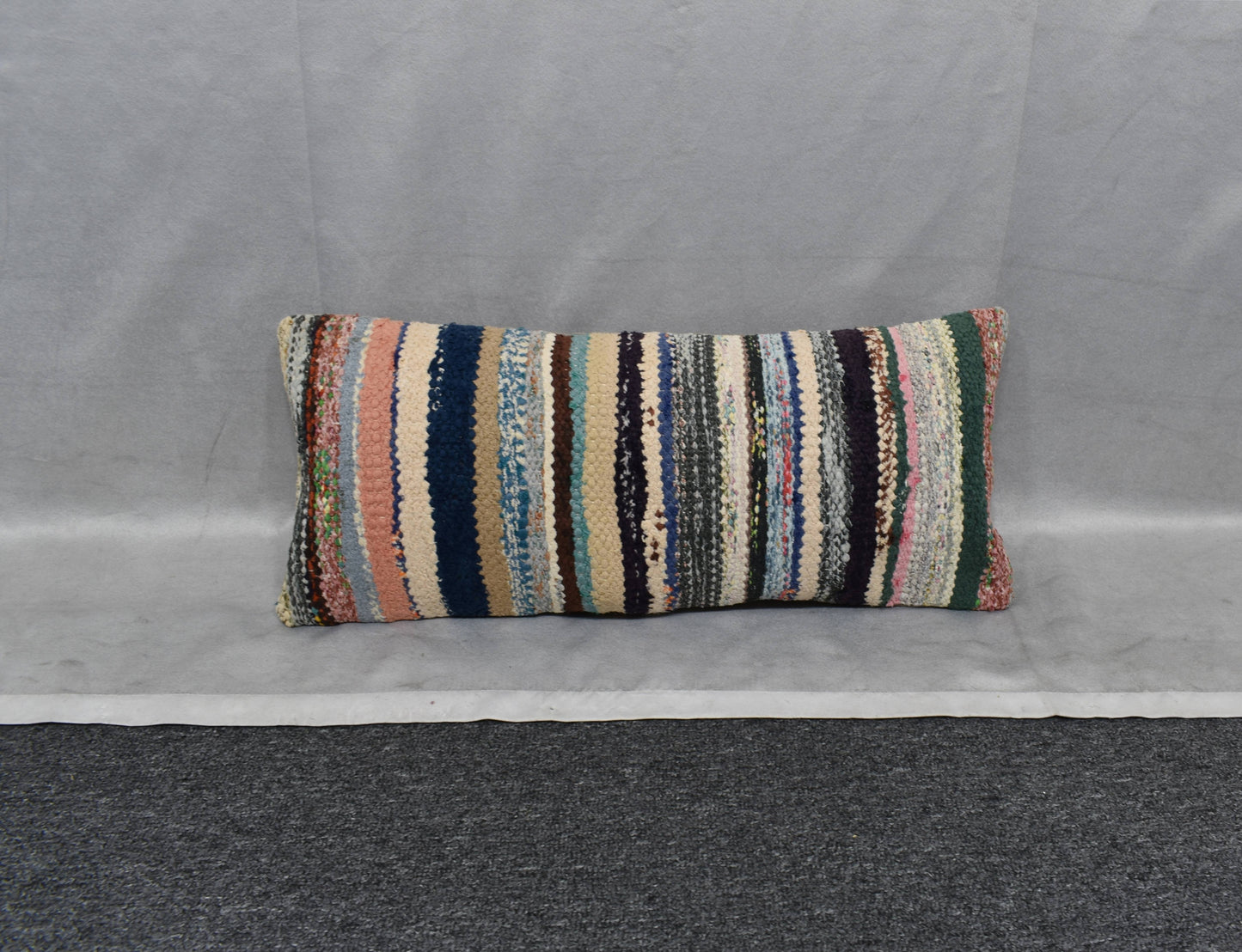 Yeni El Dokuma Dekoratif Lumbar Kilim Kırlent Yastık Kılıfı 6201