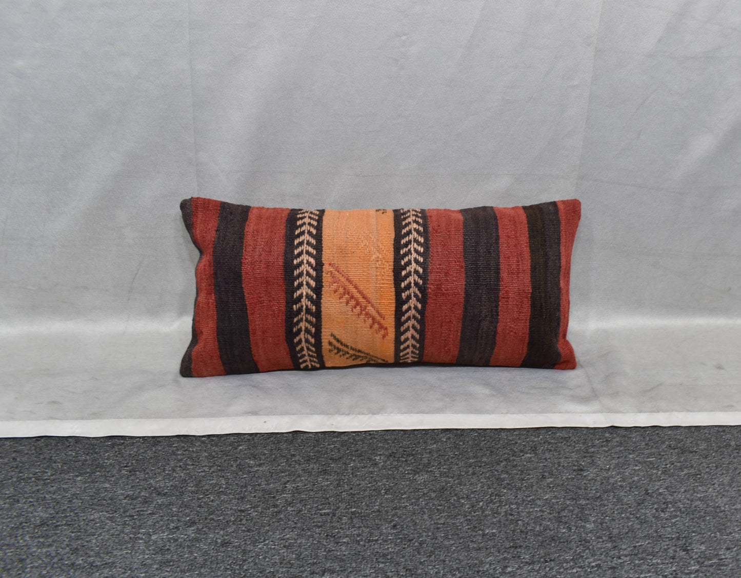 Yeni El Dokuma Dekoratif Lumbar Kilim Kırlent Yastık Kılıfı 6202