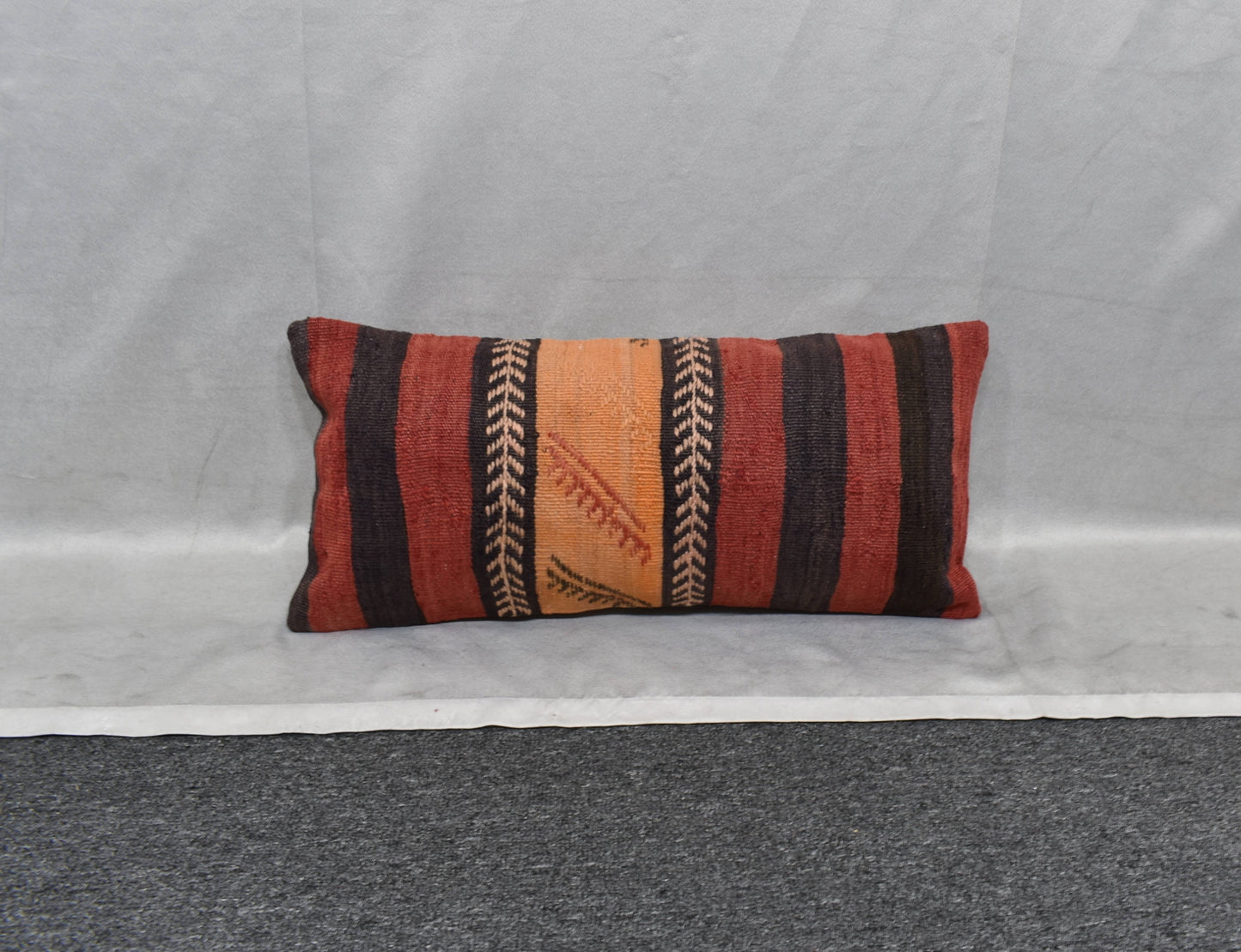 Yeni El Dokuma Dekoratif Lumbar Kilim Kırlent Yastık Kılıfı 6202