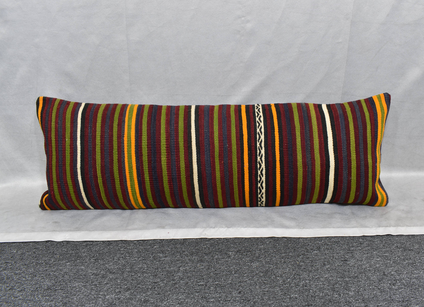 Yeni El Dokuma Dekoratif Lumbar Kilim Kırlent Yastık Kılıfı 6208