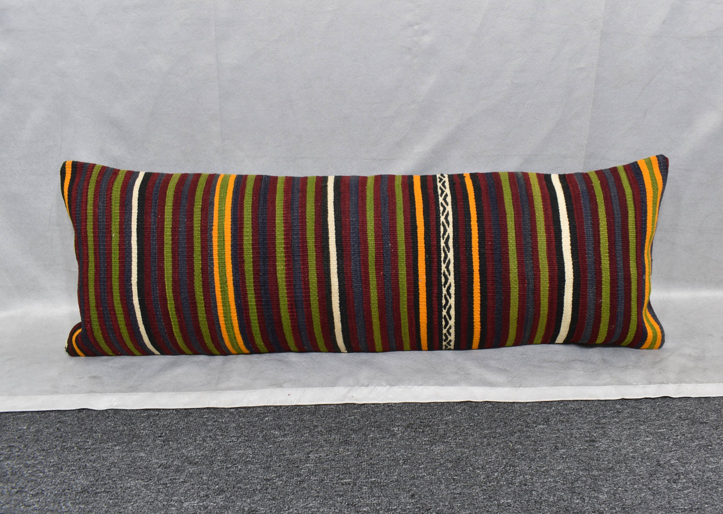 Yeni El Dokuma Dekoratif Lumbar Kilim Kırlent Yastık Kılıfı 6208