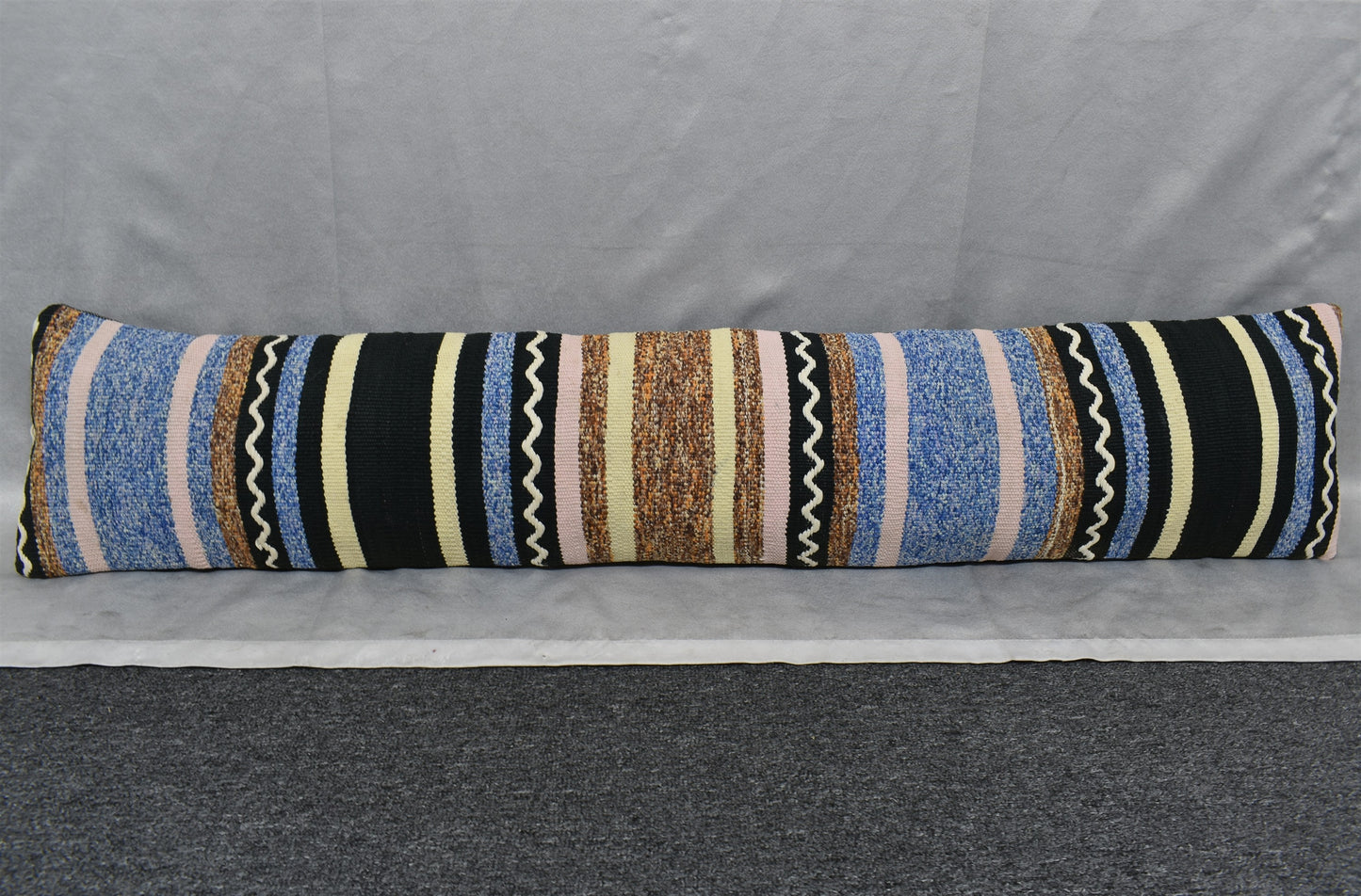 Yeni El Dokuma Dekoratif Lumbar Kilim Kırlent Yastık Kılıfı 6209