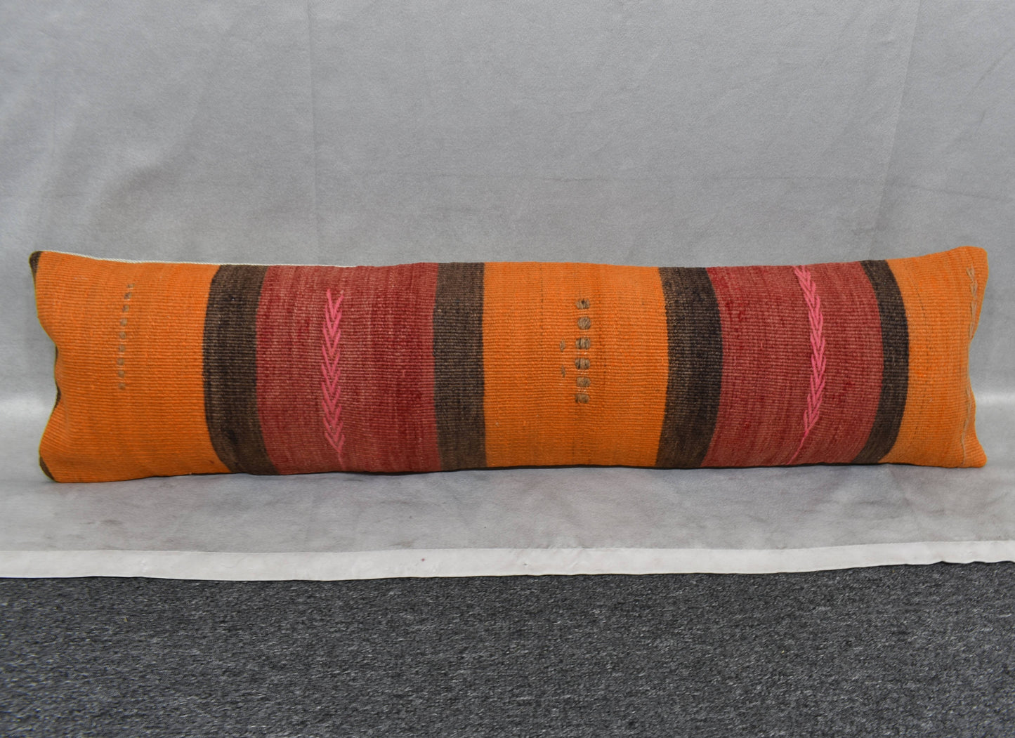Yeni El Dokuma Dekoratif Lumbar Kilim Kırlent Yastık Kılıfı 6216