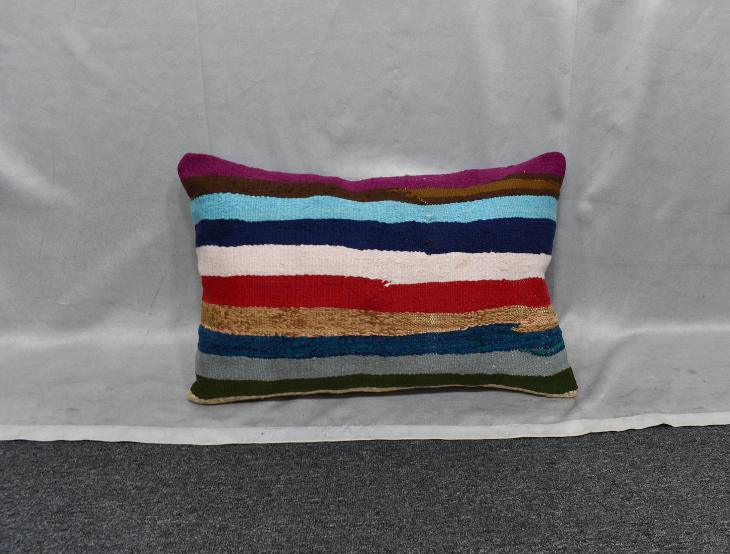 Yeni El Dokuma Dekoratif Kilim Kırlent Yastık Kılıfı 6241