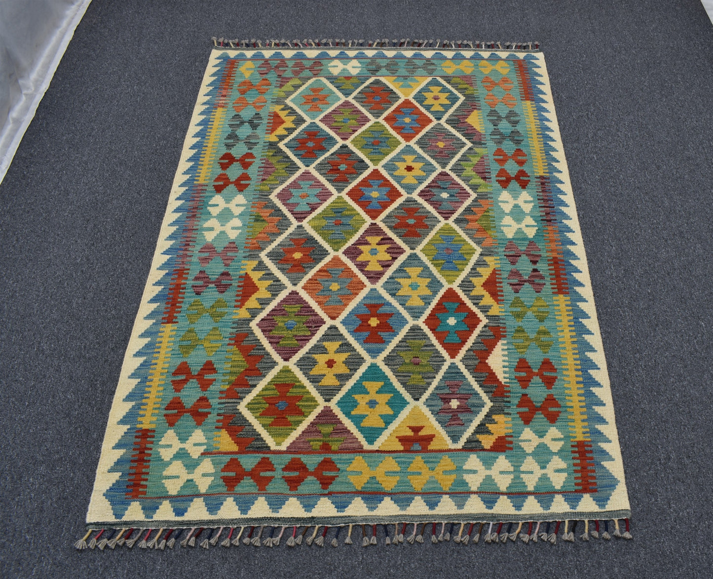 Yeni El Dokuma İhtişamlı Kemaliye Horasan Türkmenleri Yün Kilim 6254