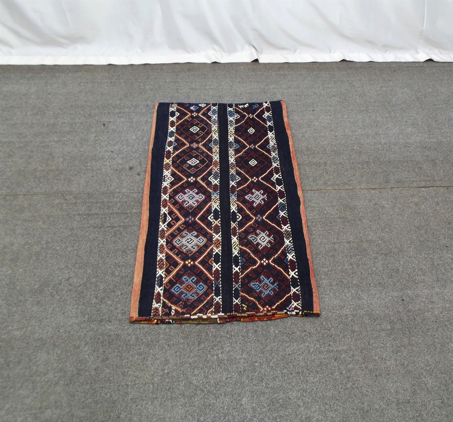 El Dokuma Otantik Sumak Malatya Yün Çuval Kilim 6267