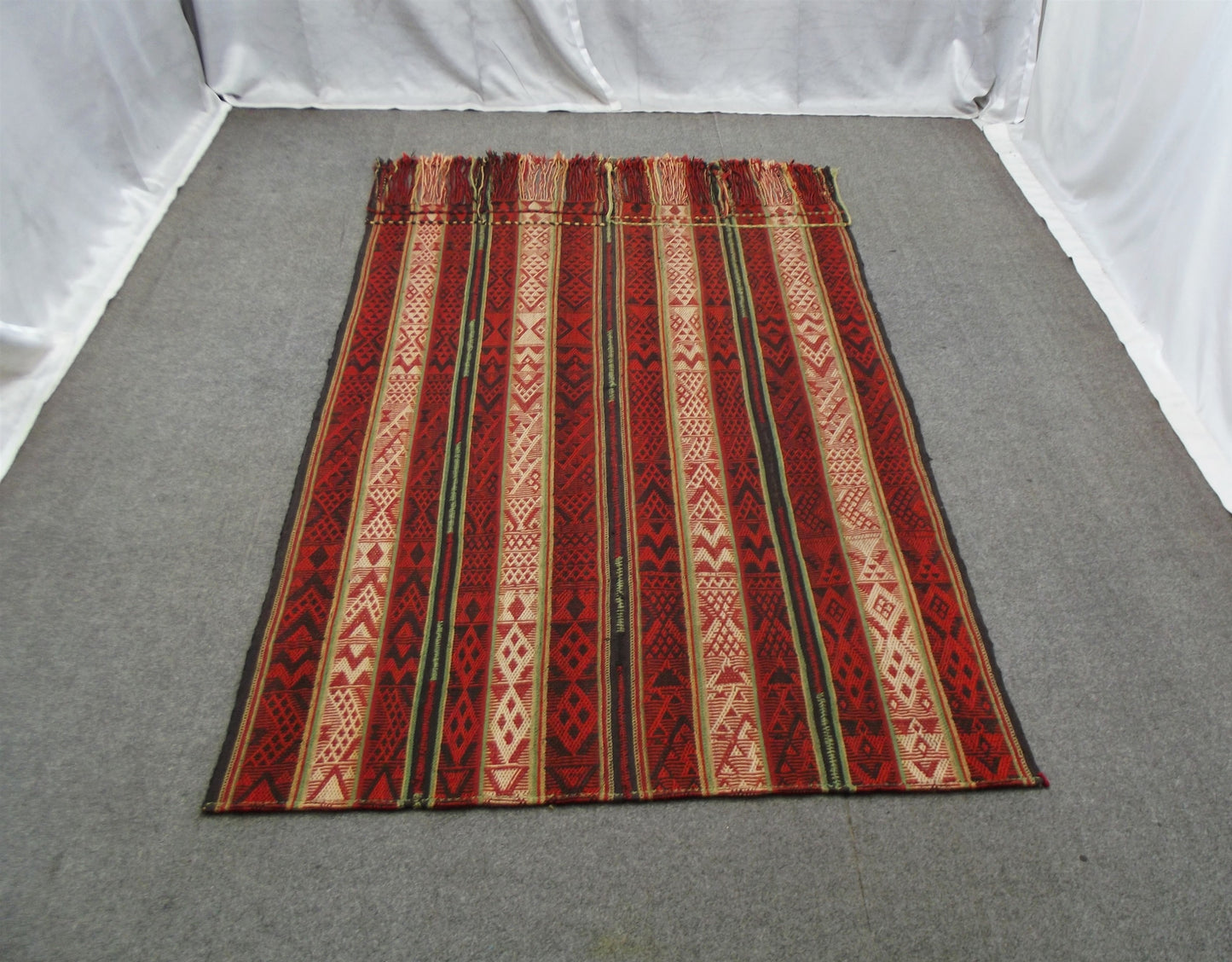 Antika El Dokuma Benzersiz Kağızman Yün Kilim 6268