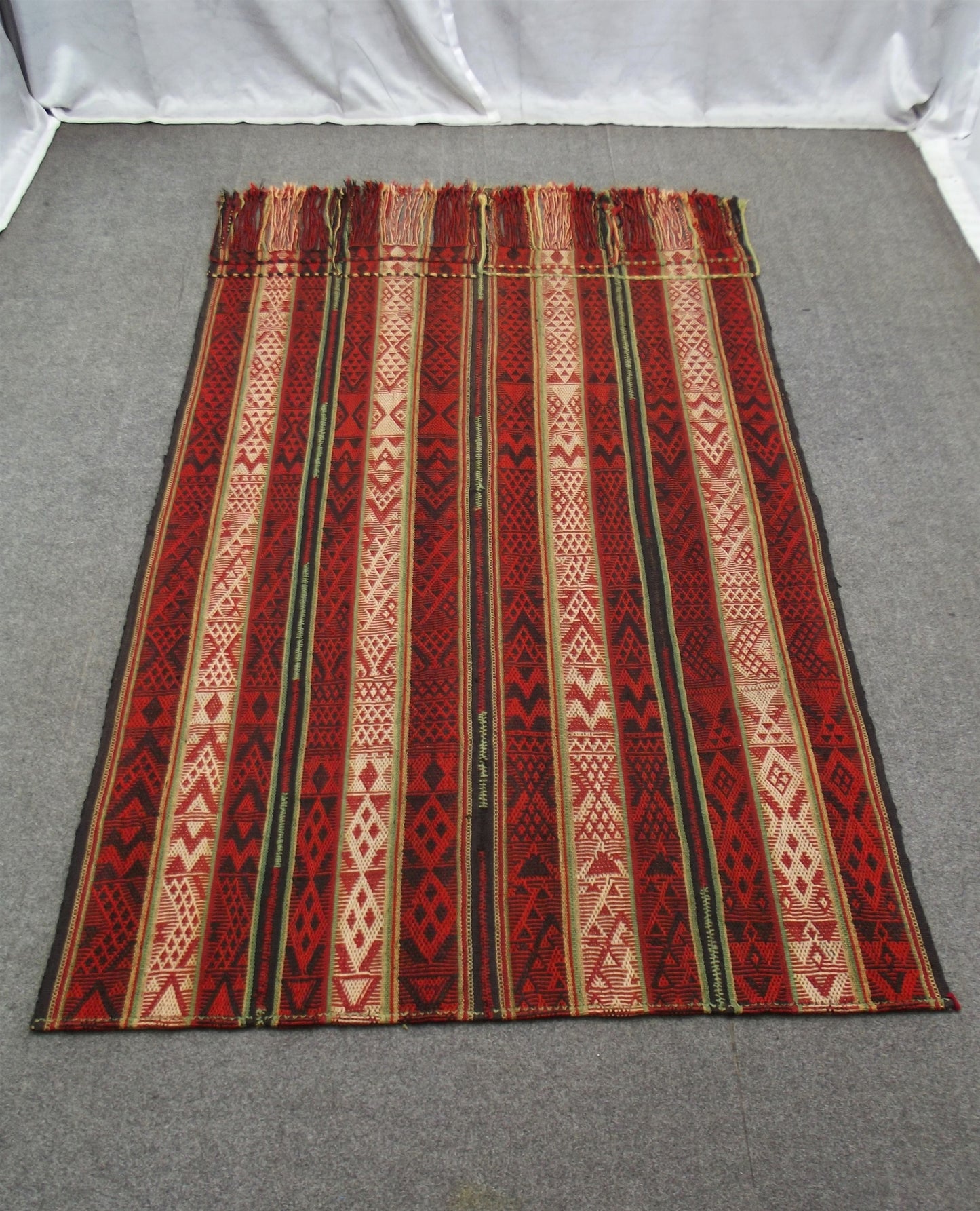 Antika El Dokuma Benzersiz Kağızman Yün Kilim 6268