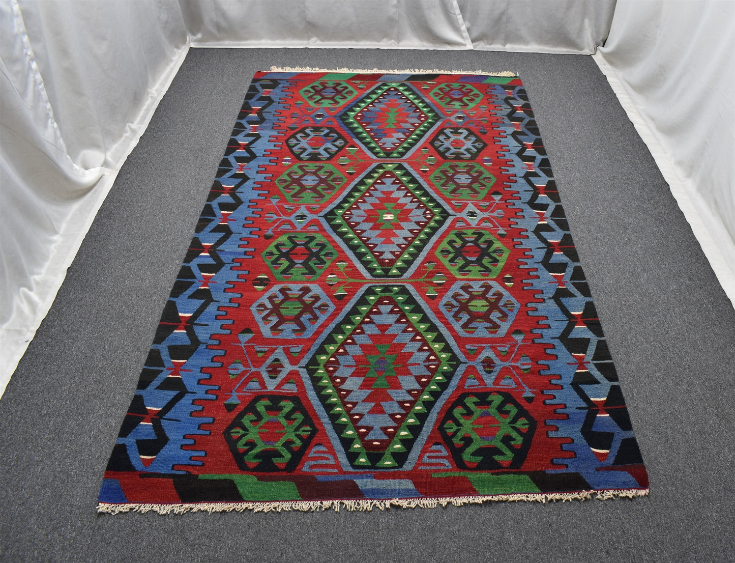 El Dokuma Zarif Pamukkale Denizli Yörük Yün Kilim 6275
