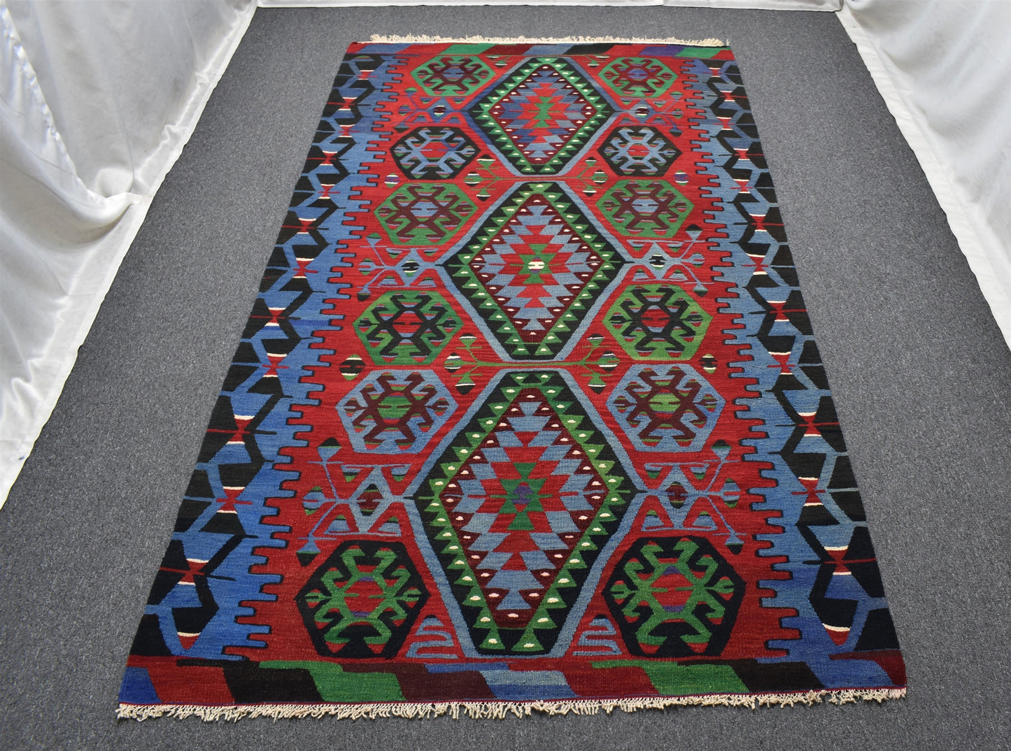 El Dokuma Zarif Pamukkale Denizli Yörük Yün Kilim 6275