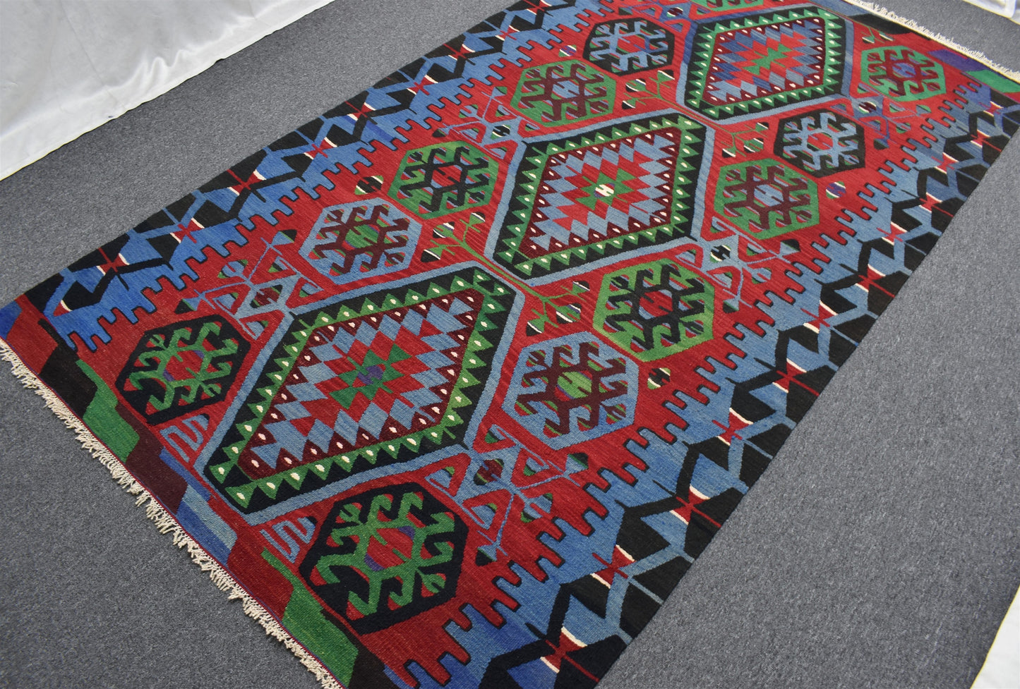 El Dokuma Zarif Pamukkale Denizli Yörük Yün Kilim 6275