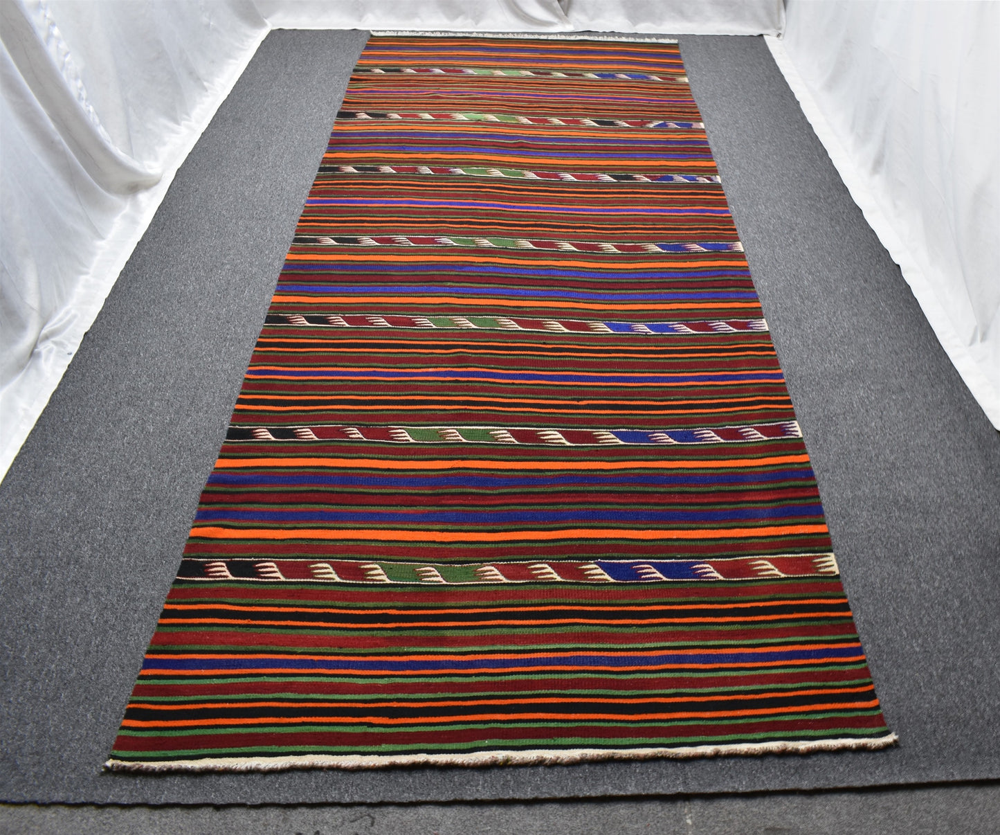 Yeni El Dokuma Seçkin Yekpare Yörük Yün Kilim 6293