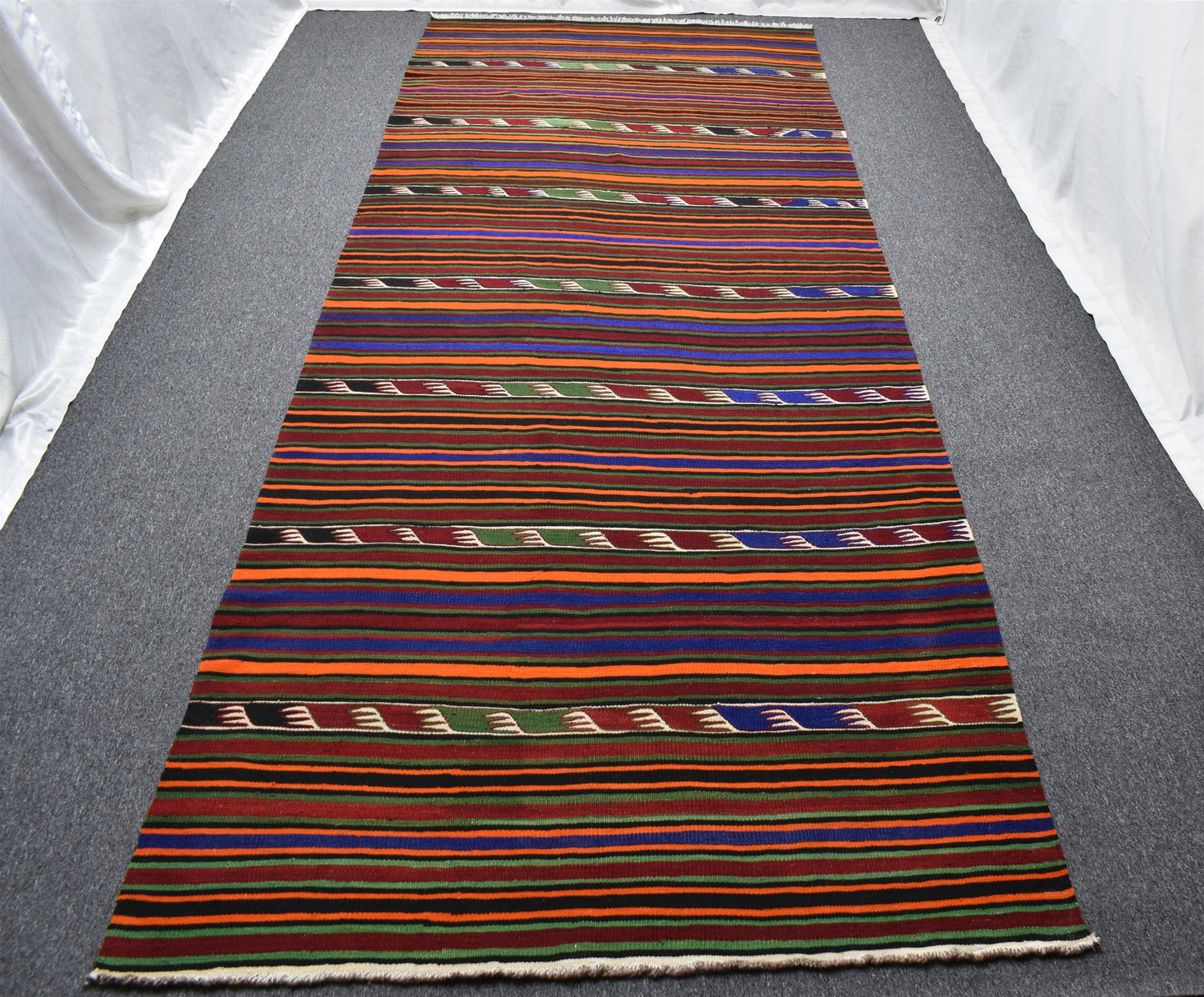 Yeni El Dokuma Seçkin Yekpare Yörük Yün Kilim 6293