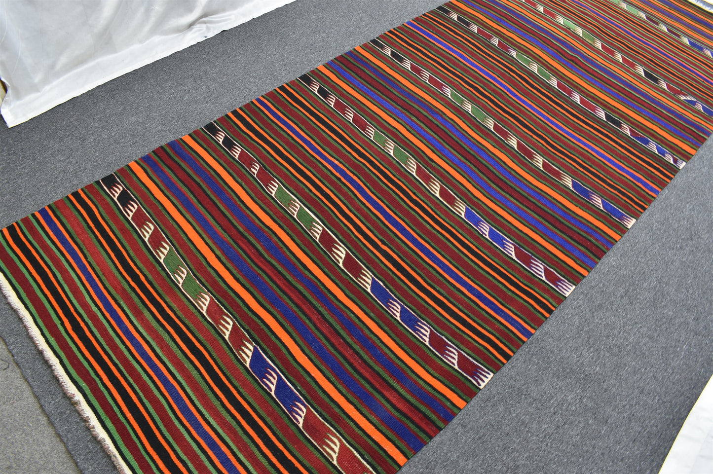 Yeni El Dokuma Seçkin Yekpare Yörük Yün Kilim 6293