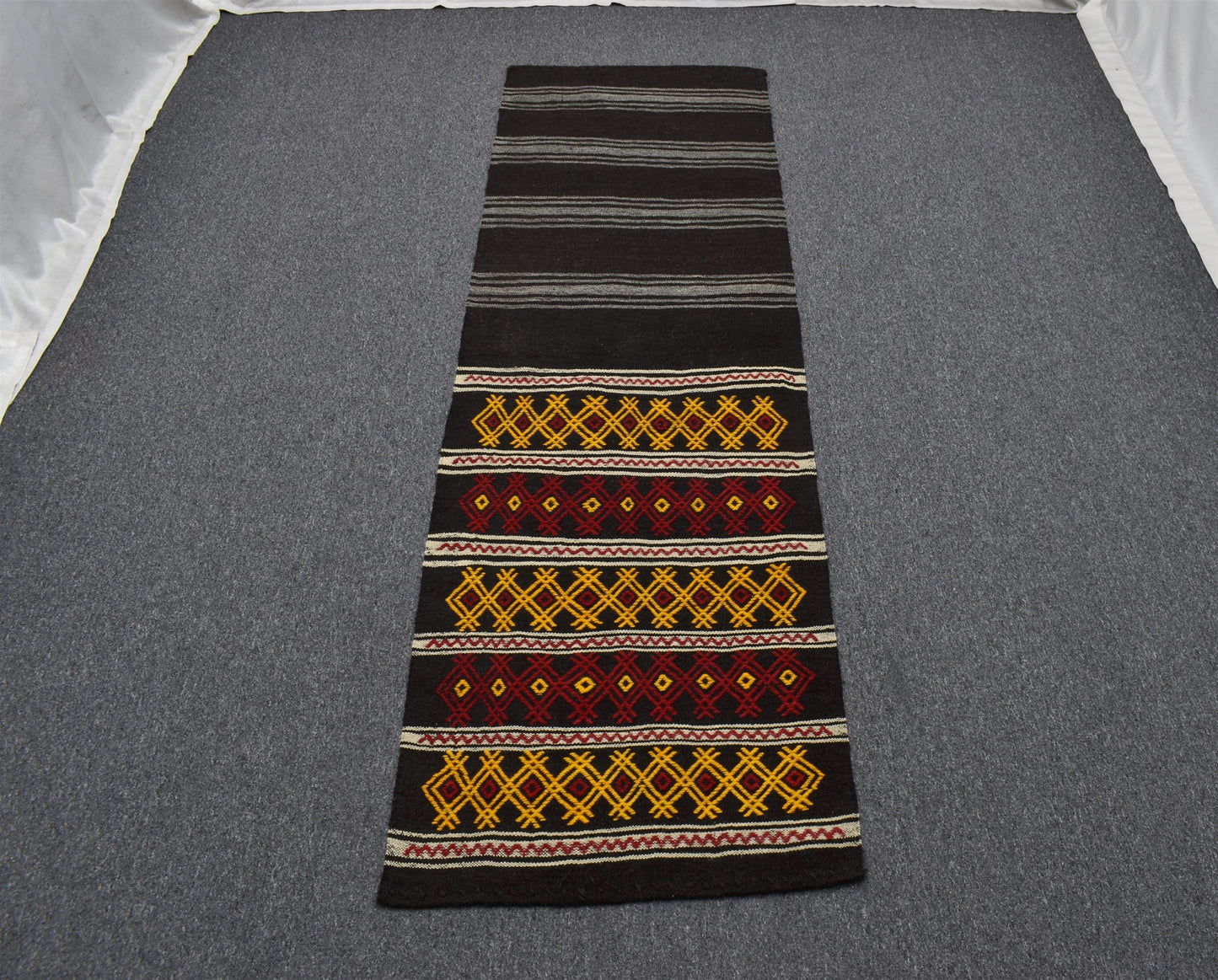 El Dokuma Nadir Otantik Kağızman Yün Yolluk Kilim 6305