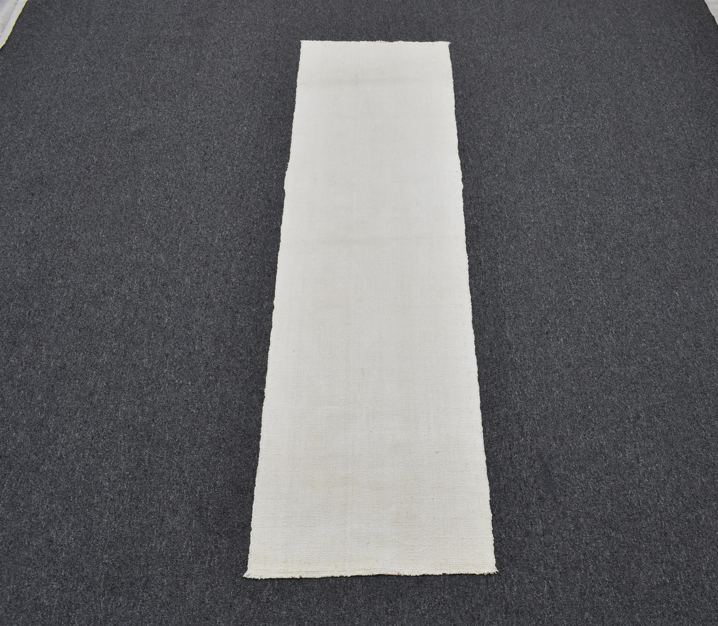 Yeni El Dokuma Ender Ak Pamuklu Yörük Mini Yolluk Kilim 6316