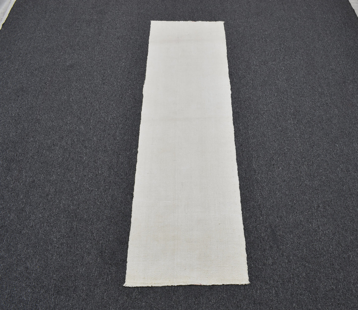 Yeni El Dokuma Ender Ak Pamuklu Yörük Mini Yolluk Kilim 6316