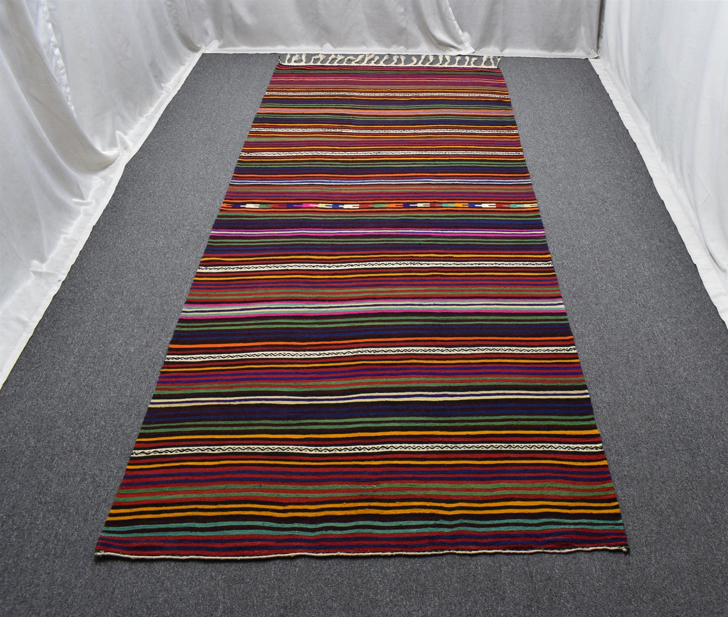 El Dokuma Bodrum Muğla Otantik Yörük Yün Kilim 6321