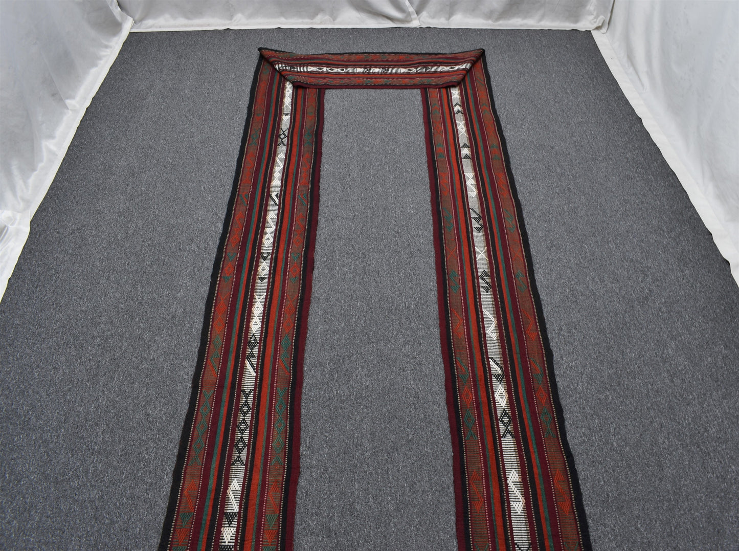 El Dokuması Dekorluk Kuşak Yörük Uzun Yolluk Yün Kilim 6329