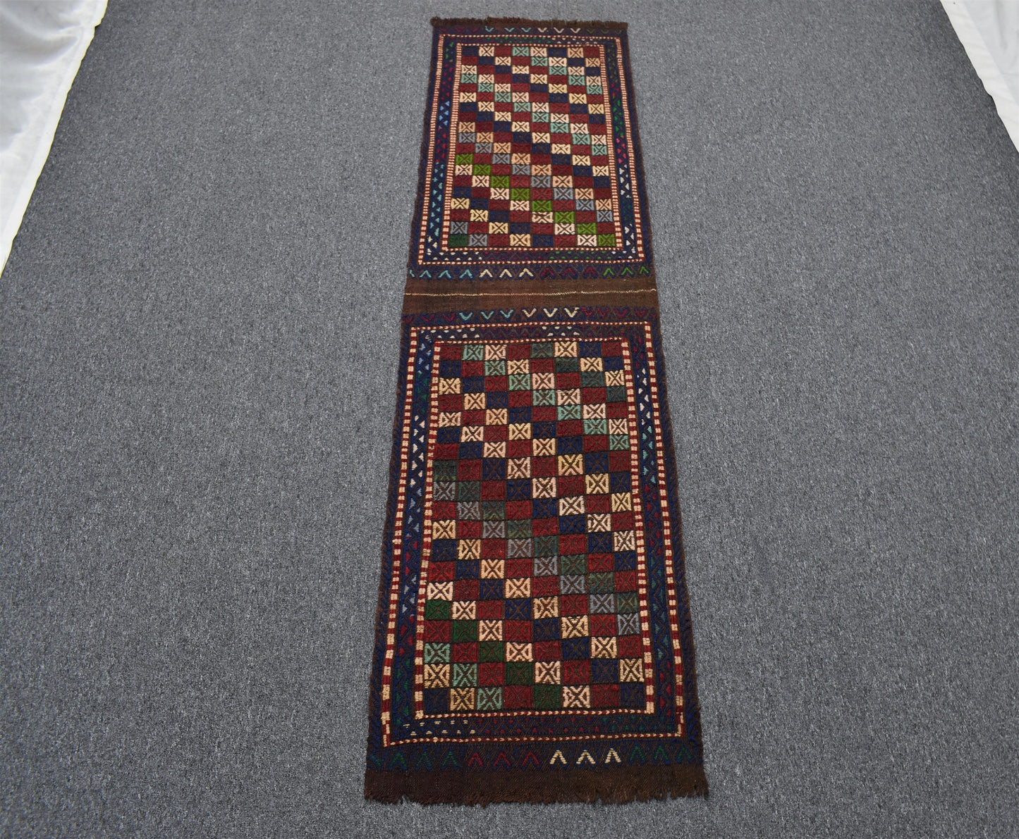 El Dokuma Yöresel Çumra Konya Yolluk Yün Kilim 6334