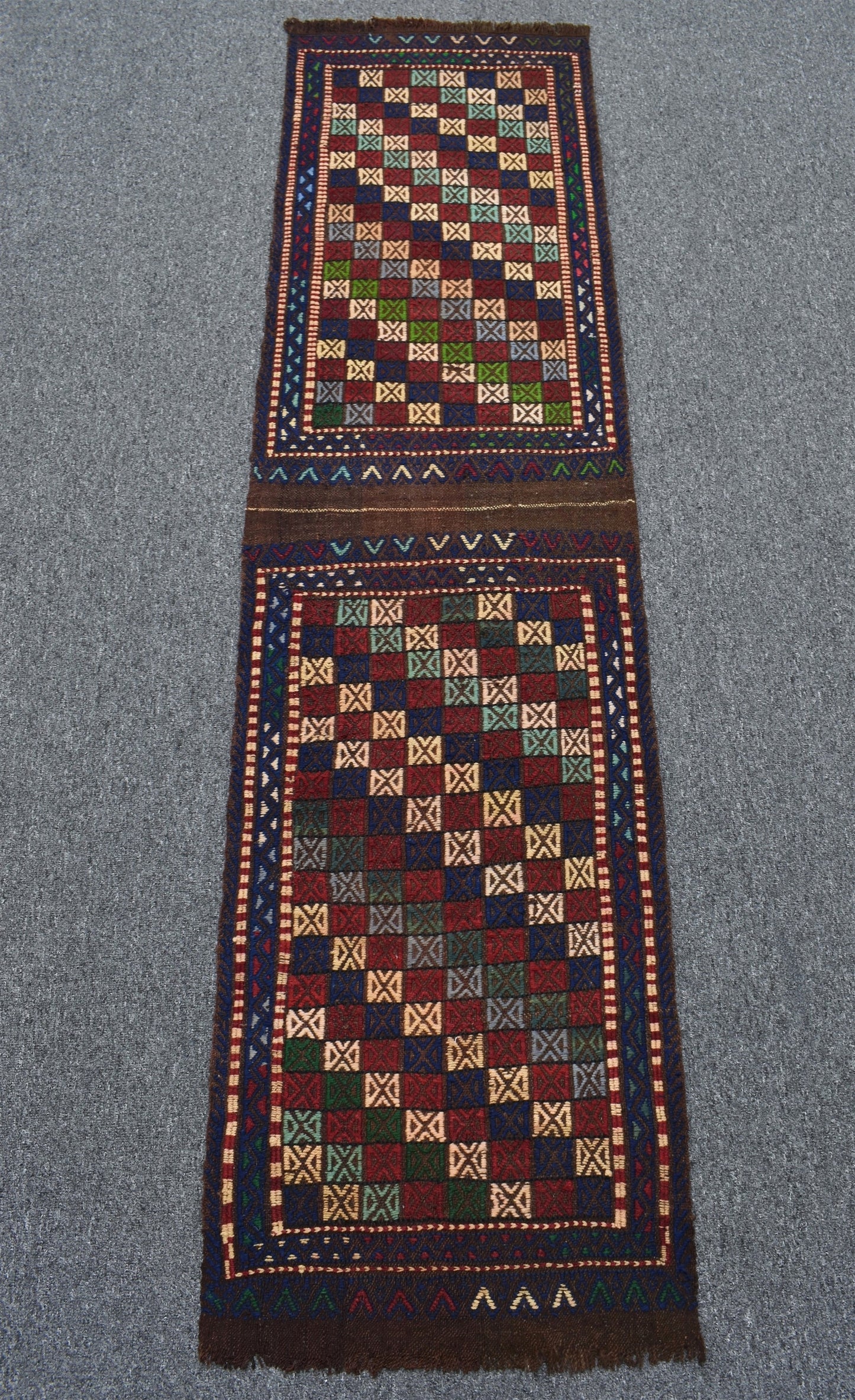 El Dokuma Yöresel Çumra Konya Yolluk Yün Kilim 6334