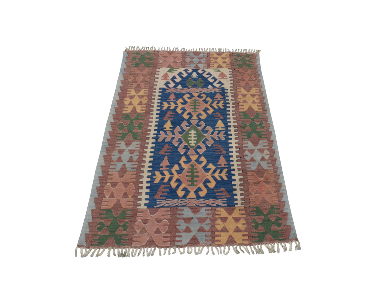 El Dokuma Farklı Otantik Balıkesir Yün Kilim 6352