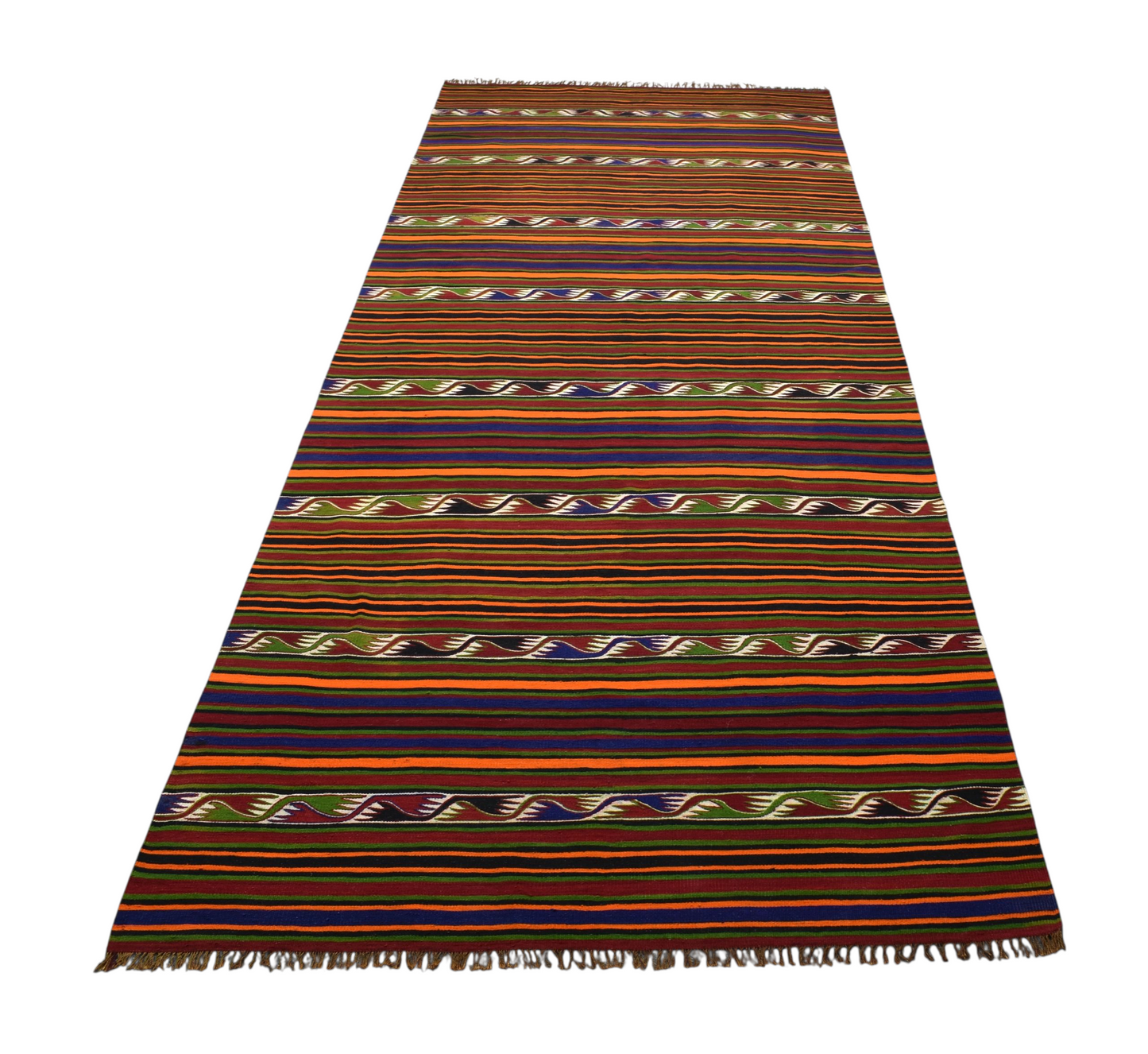 Yeni El Dokuma Şaheser Yekpare Tek Parça Yörük Yün Kilim 6360