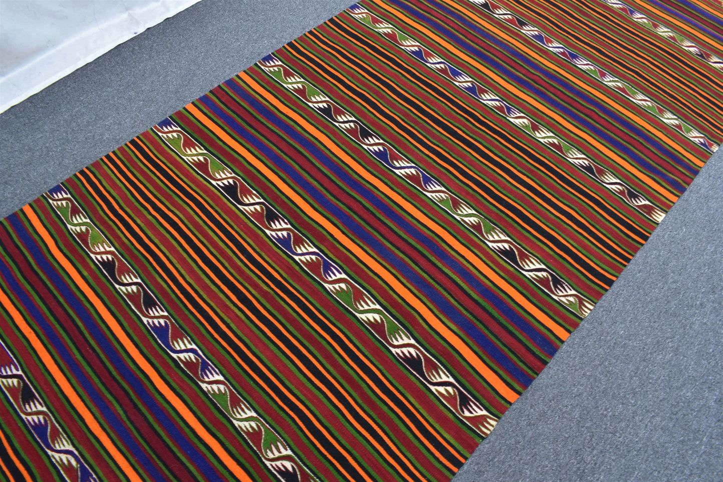 Yeni El Dokuma Şaheser Yekpare Tek Parça Yörük Yün Kilim 6360