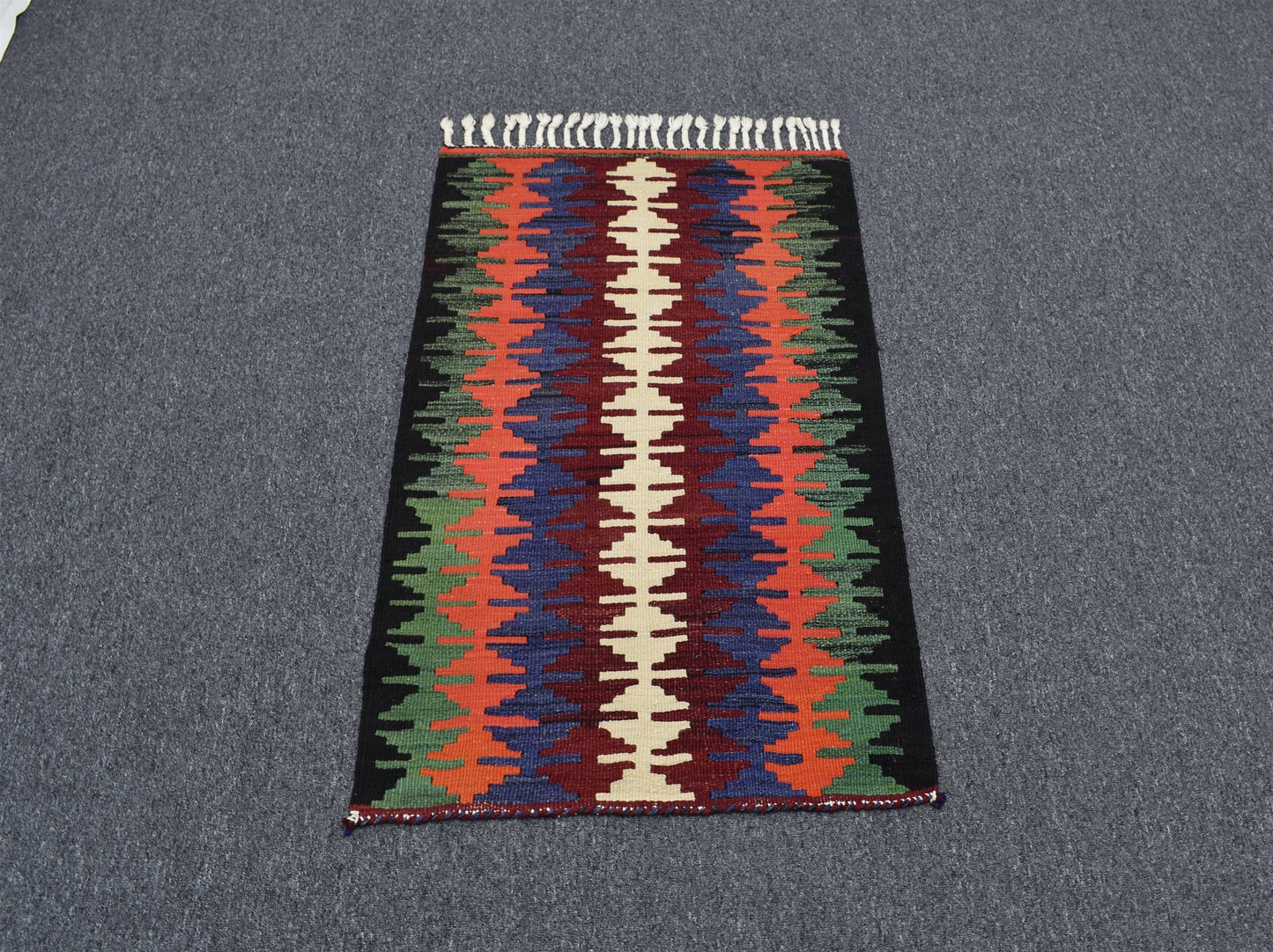 El Dokuma Seçkin Afyon Emirdağ Yün Kilim 6364