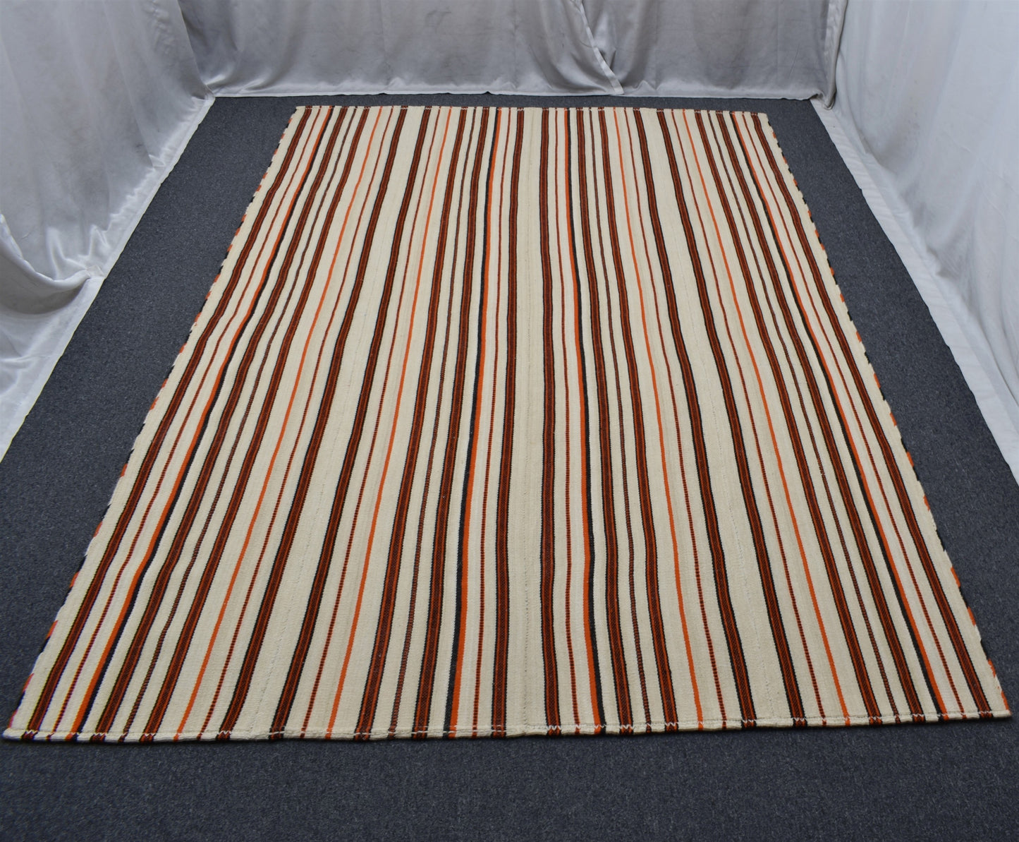 Yeni El Dokuma Otantik Sade 6m2 Kağızman Yörük Yün Kilim 6386