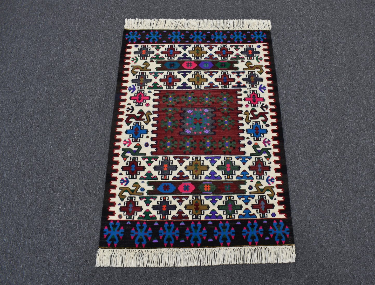 Yeni El Dokuma Nadide Cerit Yörükleri Meşhed İran Yün Kilim 6407