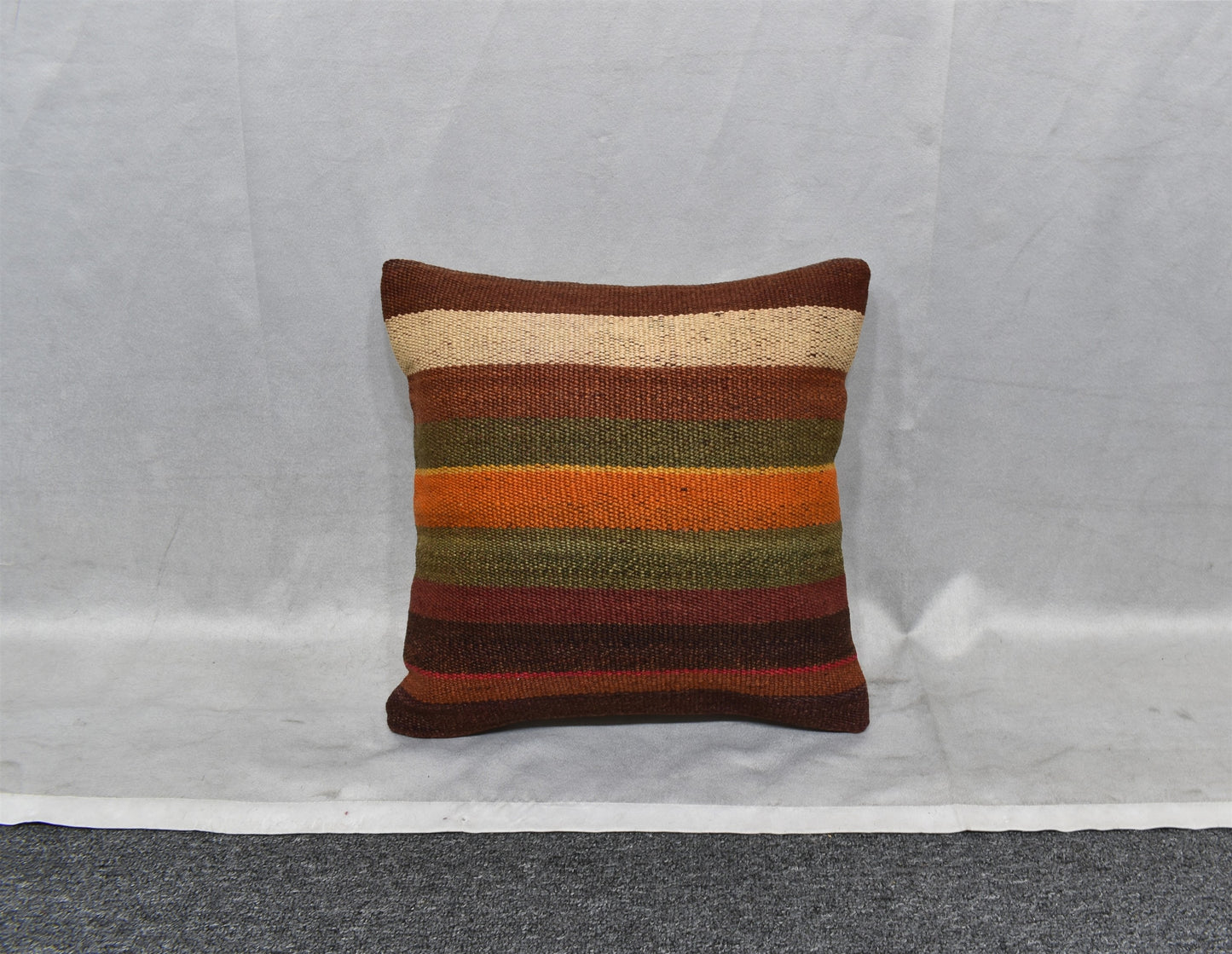 Yeni El Dokuma Dekoratif Kilim Kırlent Yastık Kılıfı 6418