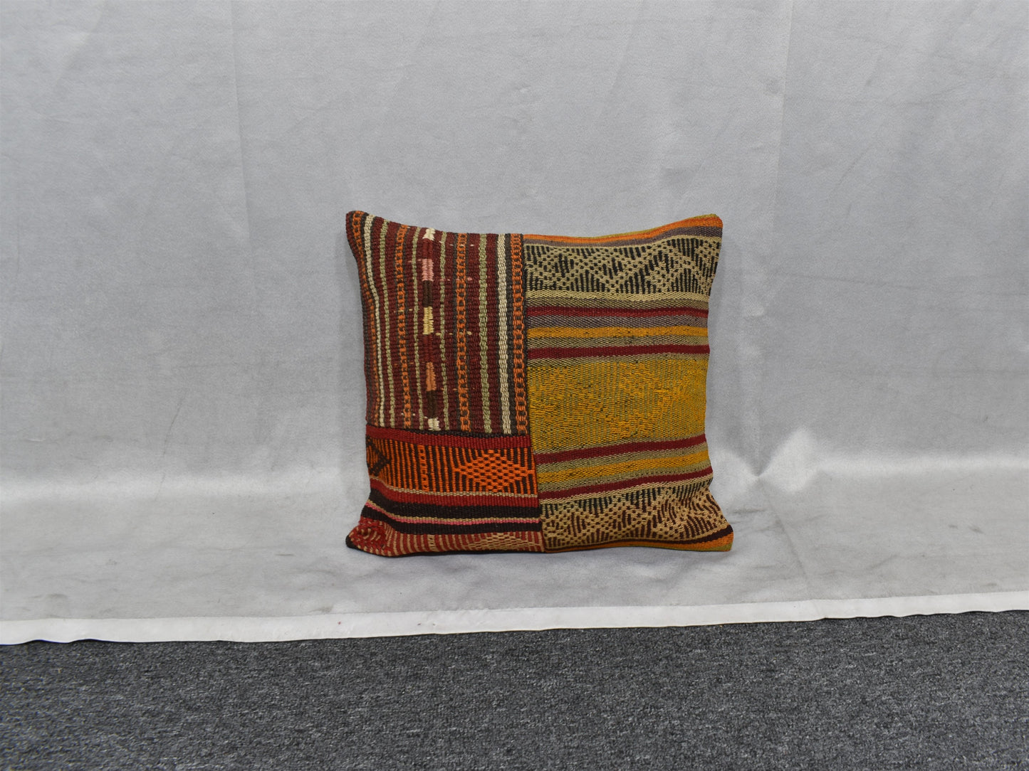 Yeni El Dokuma Dekoratif Kilim Kırlent Yastık Kılıfı 6421