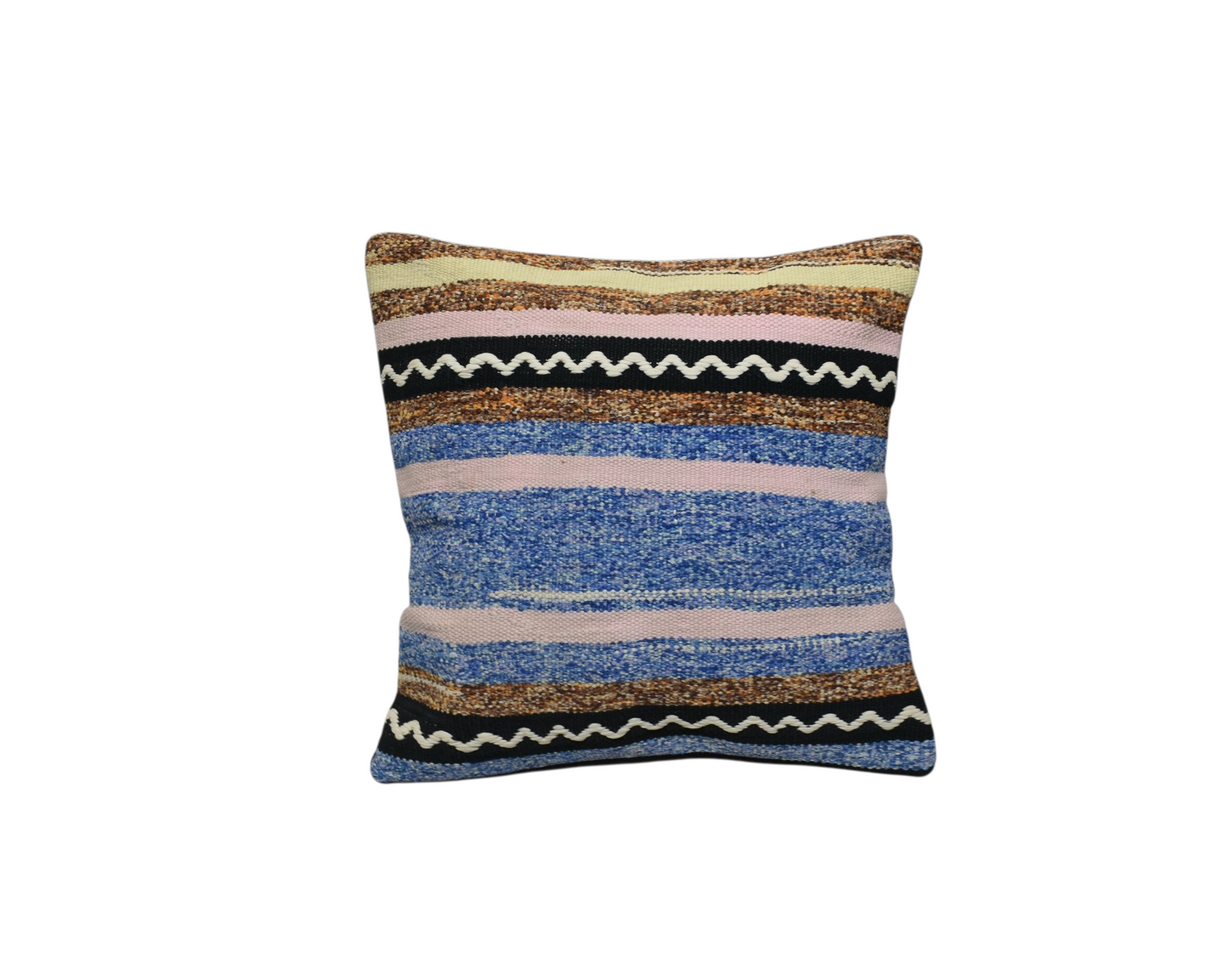 Yeni El Dokuma Dekoratif Kilim Kırlent Yastık Kılıfı 6439