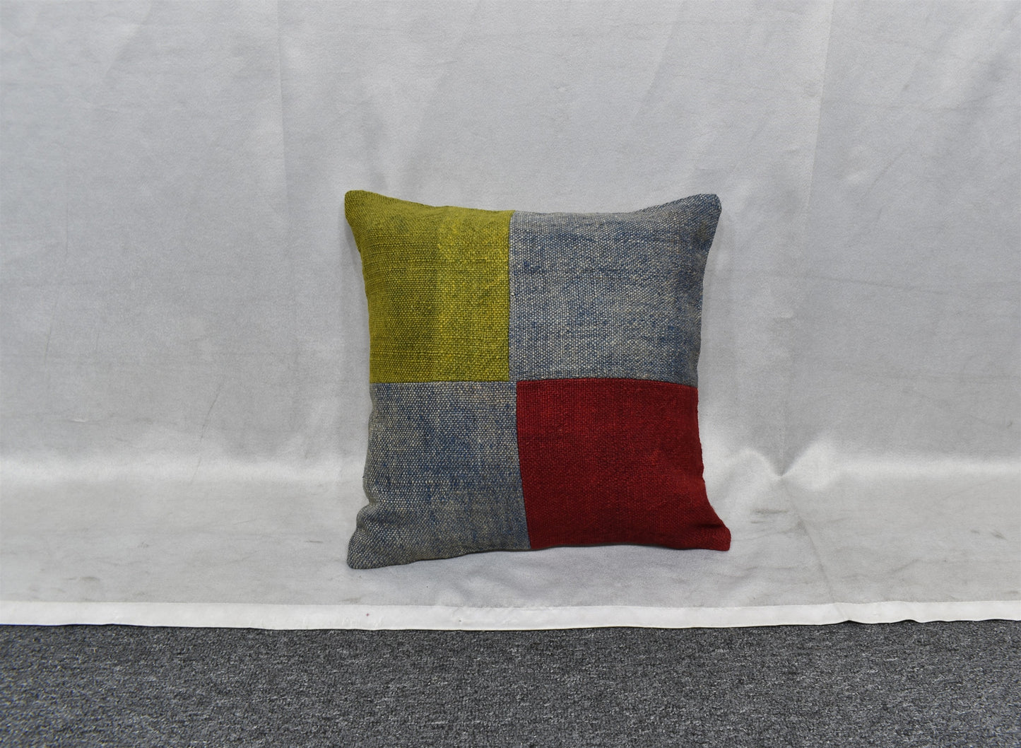 Yeni El Dokuma Patchwork Kırkyama Dekoratif Kilim Kırlent Yastık Kılıfı 6442