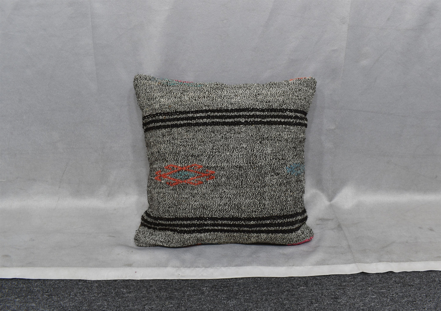 Yeni El Dokuma Dekoratif Kilim Kırlent Yastık Kılıfı 6444